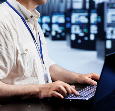 Man Working on Computer